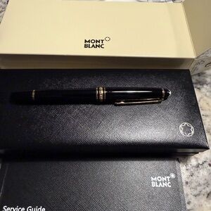 Mont Blanc Black and Gold Pen